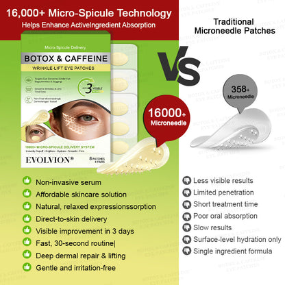 👁️🌿UK HOT SALES ✨Evolvion® Botox & Caffeine Wrinkle-Lift Eye Patches