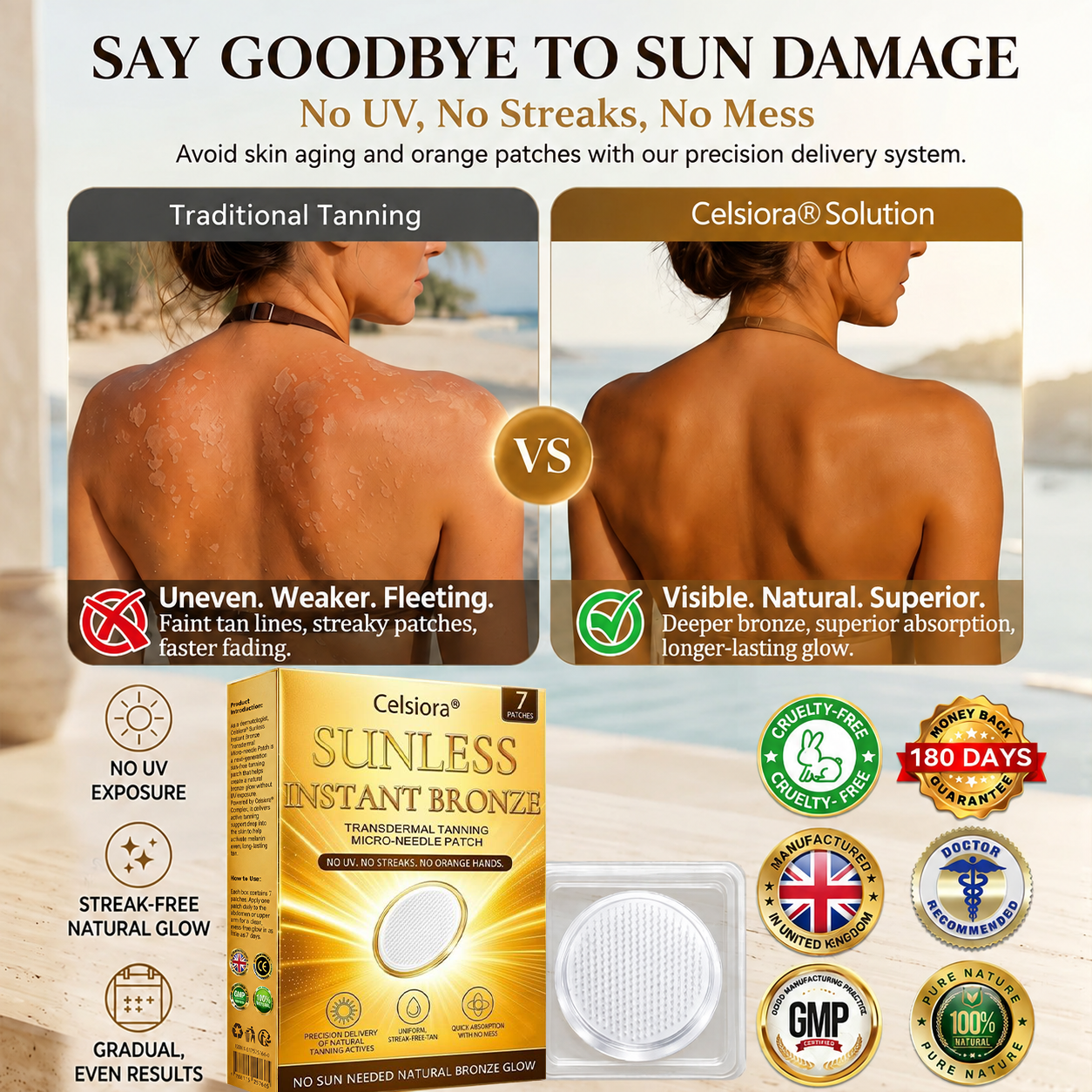 𝑶𝒇𝒇𝒊𝒄𝒊𝒂𝒍 𝑺𝒕𝒐𝒓𝒆 | ☀️ Celsiora® 𝐒𝐮𝐧𝐥𝐞𝐬𝐬 𝐈𝐧𝐬𝐭𝐚𝐧𝐭 𝐁𝐫𝐨𝐧𝐳𝐞 𝐓𝐚𝐧𝐧𝐢𝐧𝐠 𝐌𝐢𝐜𝐫𝐨𝐧𝐞𝐞𝐝𝐥𝐞 𝐏𝐚𝐭𝐜𝐡  (𝐉𝐮𝐬𝐭 𝐨𝐧𝐜𝐞 𝐚 𝐝𝐚𝐲) 𝐕𝐢𝐬𝐢𝐛𝐥𝐞 𝐁𝐫𝐨𝐧𝐳𝐞 𝐆𝐥𝐨𝐰 𝐢𝐧 𝟕 𝐃𝐚𝐲𝐬 ✅ 𝐍𝐨 𝐔𝐕, 𝐍𝐨 𝐎𝐫𝐚𝐧𝐠𝐞, 𝐍𝐨 𝐒𝐭𝐫𝐞𝐚𝐤𝐬, 𝐍𝐨 𝐃𝐇𝐀, 𝐍𝐨 𝐌𝐞𝐬𝐬.