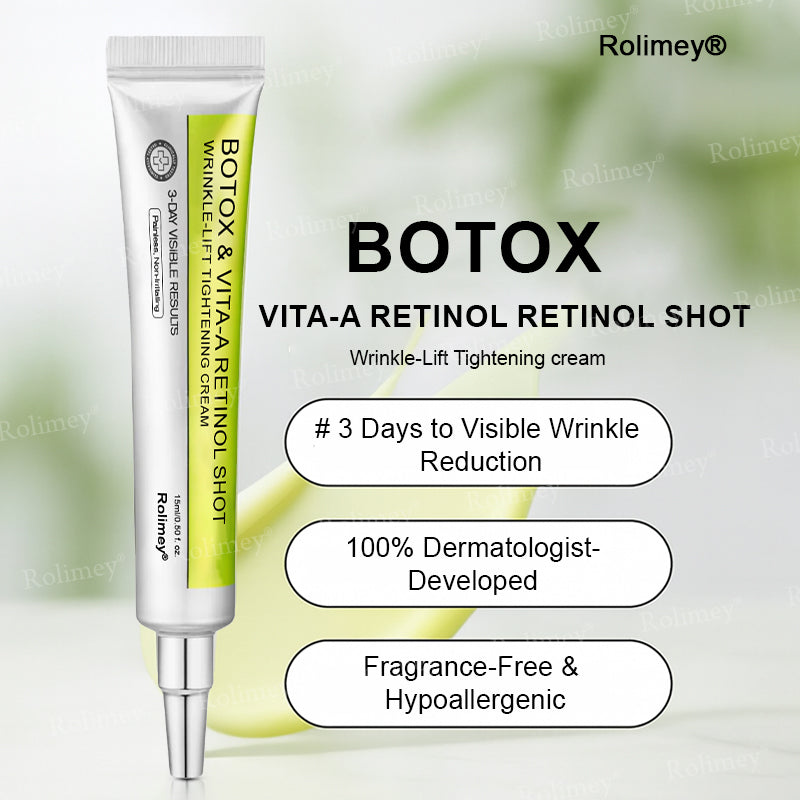 💖🎊🎐Made and shipped from the UK 💫Rolimey® Botox & Vita-A Retinol Shot Wrinkle-Lift Tightening cream - Last Day Promotion 70% OFF