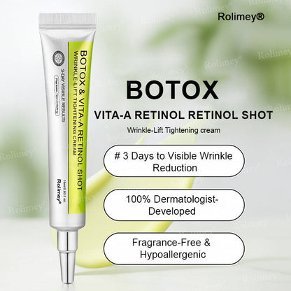 💖🎊🎐Made and shipped from the UK 💫Rolimey® Botox & Vita-A Retinol Shot Wrinkle-Lift Tightening cream - Last Day Promotion 70% OFF