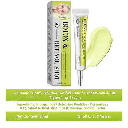 💖🎊🎐Made and shipped from the UK 💫Rolimey® Botox & Vita-A Retinol Shot Wrinkle-Lift Tightening cream - Last Day Promotion 70% OFF