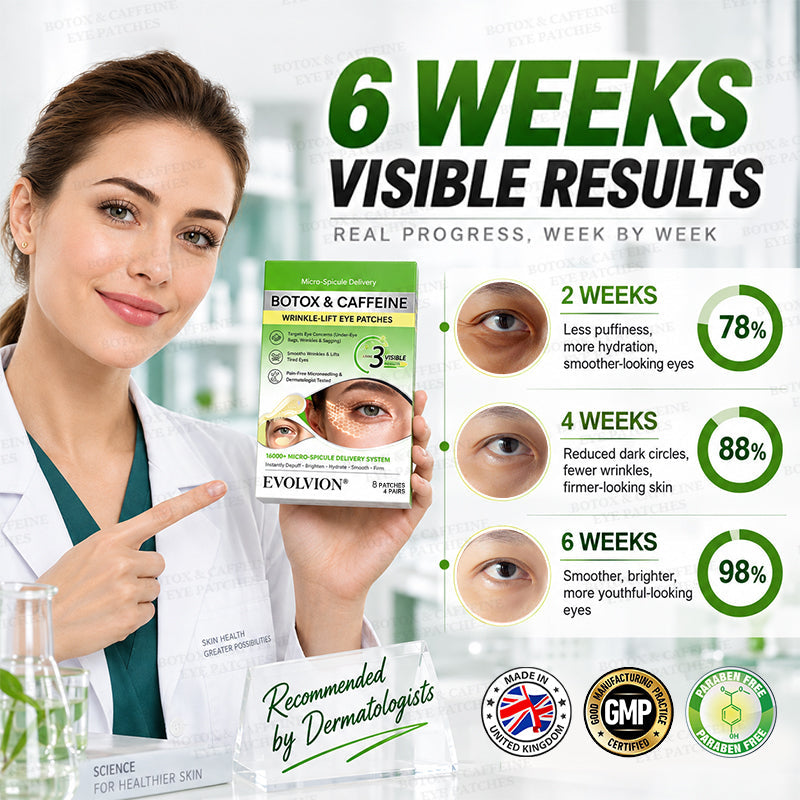 👁️🌿UK HOT SALES ✨Evolvion® Botox & Caffeine Wrinkle-Lift Eye Patches