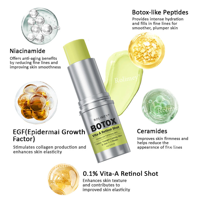 👑✨Made and shipped from the UK ✅ Rolimey® Botox & Vita-A Retinol Shot Wrinkle-Lift Tightening stick
