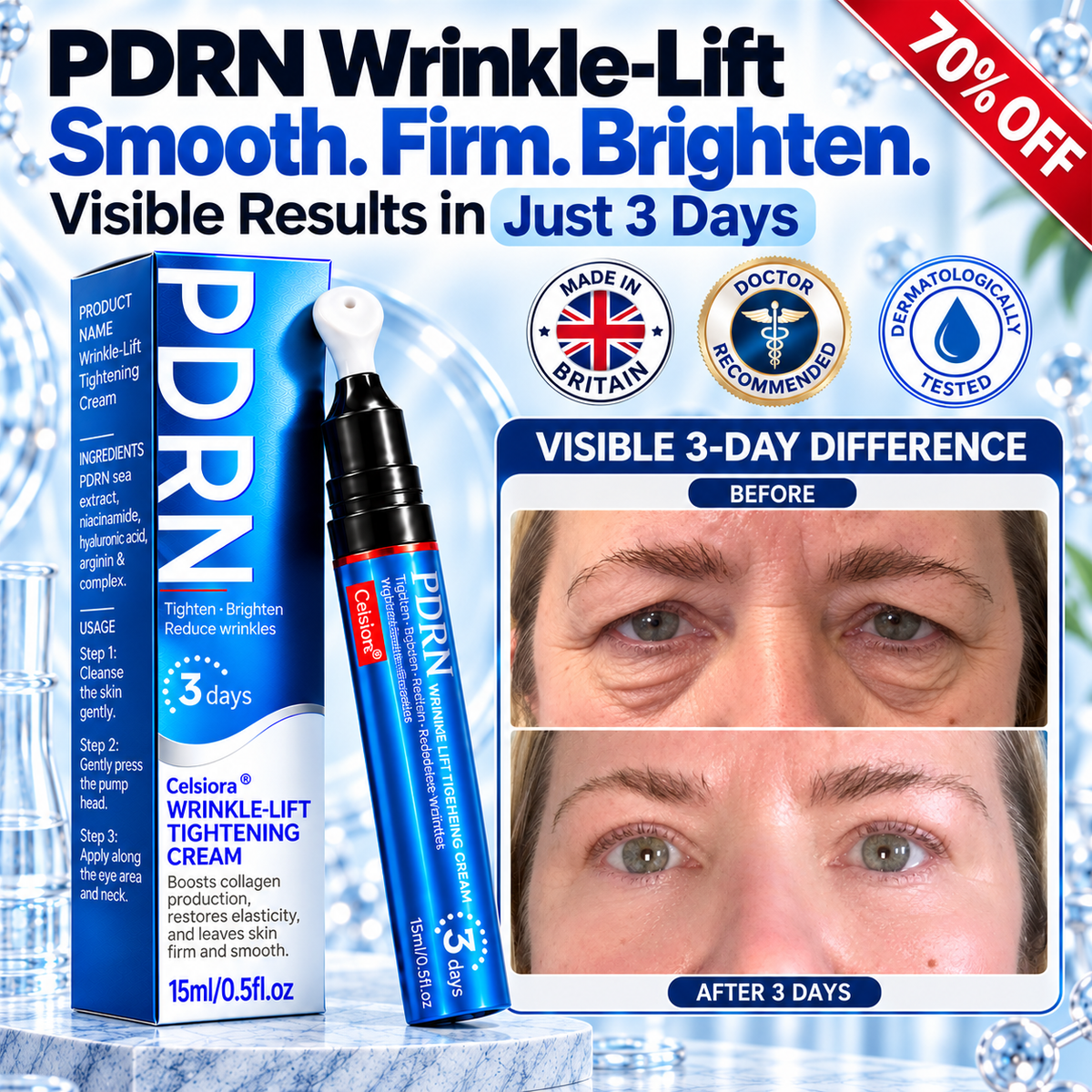 🥈🏆UK HOT SALE Celsiora® PDRN Anti-Wrinkle Shot – Lift & Firming Cream