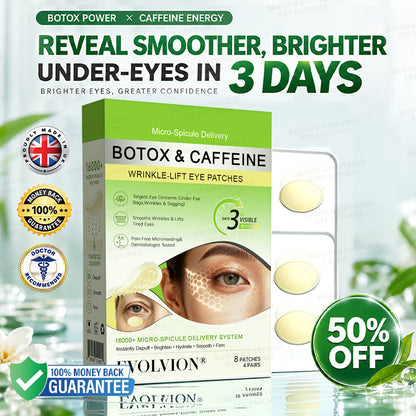 👁️🌿UK HOT SALES ✨Evolvion® Botox & Caffeine Wrinkle-Lift Eye Patches
